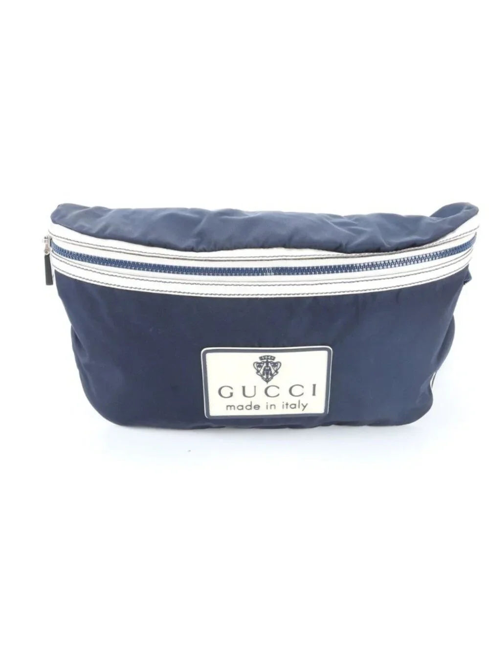 Gucci Leather 2-Way Belt Bag Crossbody Waist Pouch Shoulder Tote